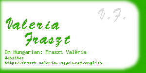valeria fraszt business card